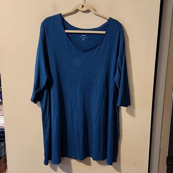 Purejill Tops - Purejill ballet sleeve tunic top 3X